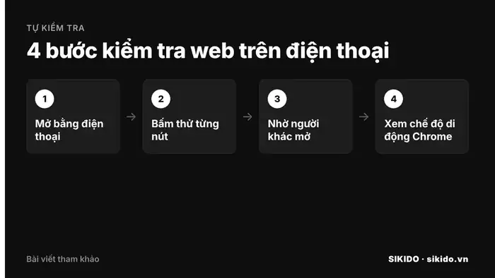 kiểm tra website chuẩn mobile bằng Chrome