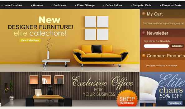 Thiết kế website nội thất bàn ghế